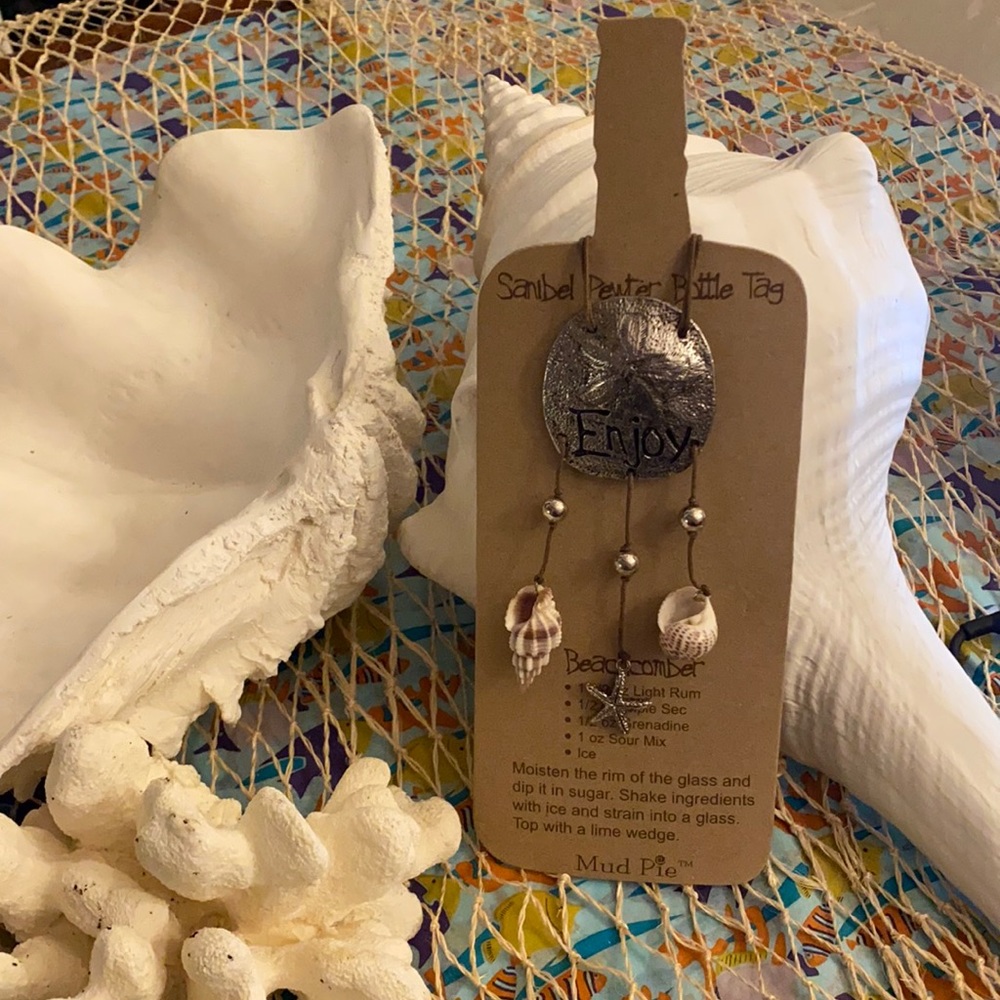 Pewter bottle tag